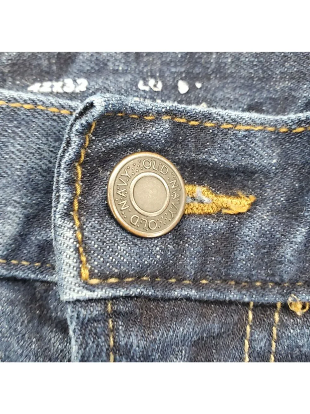 Old Navy Jeans Mens 42x32 Blue Classic Stretch Straight Fit Denim *Read*